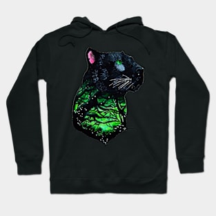 Panther with its jungle background Hoodie